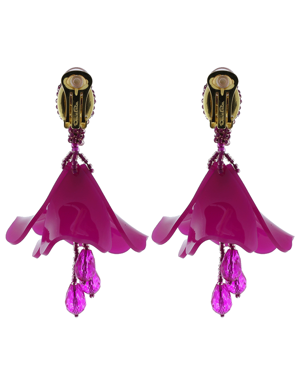 OSCAR DE LA RENTA-Small Impatiens Earrings-PRIMROSE