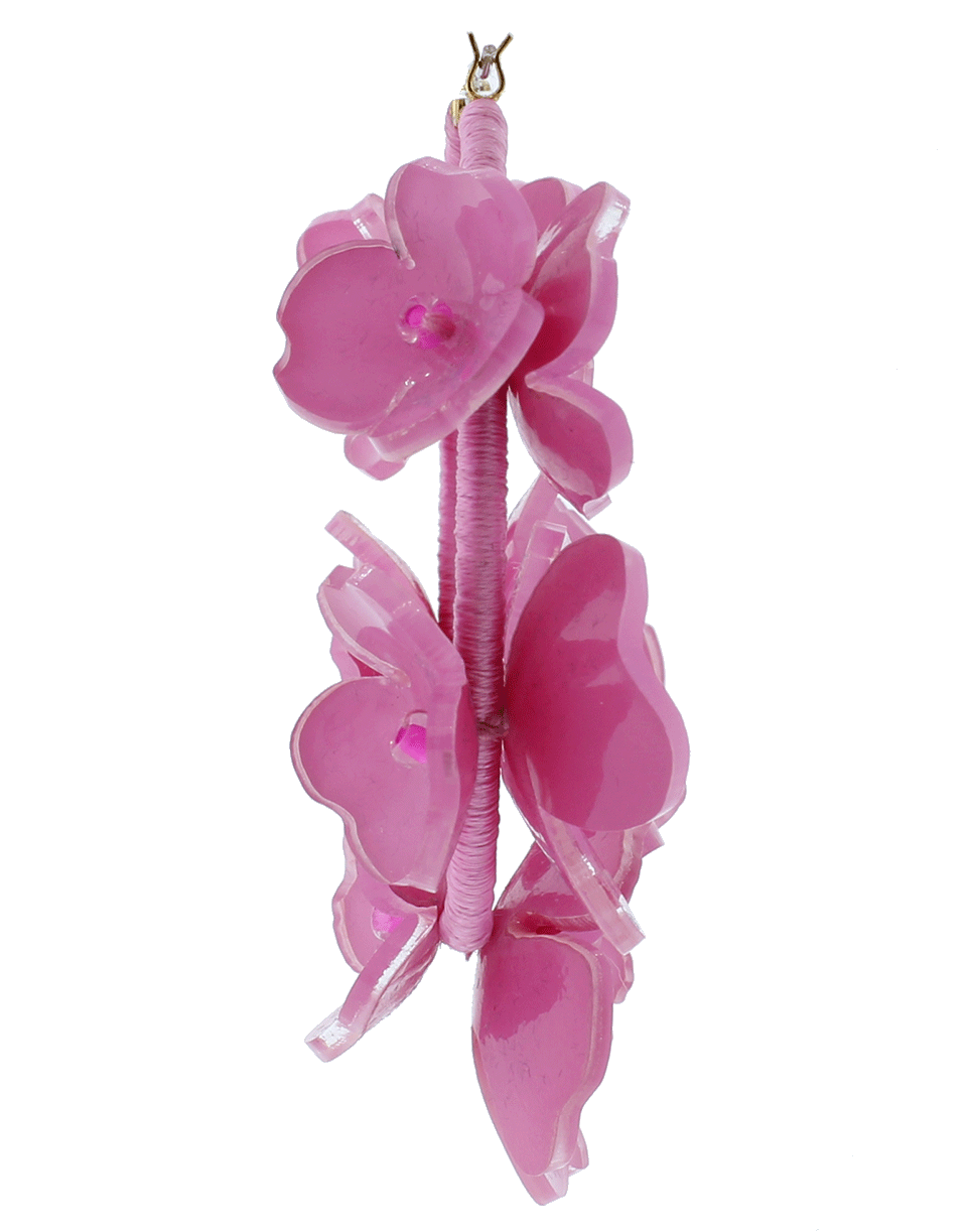 OSCAR DE LA RENTA-Flower Garden Hoop Earrings-SPINEL