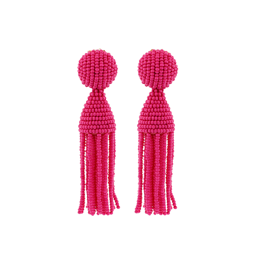 OSCAR DE LA RENTA-Short Tassel Earrings-TOURMALN
