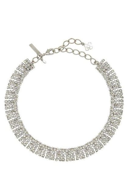 OSCAR DE LA RENTA-Disco Necklace - Crystal-CRYSTAL