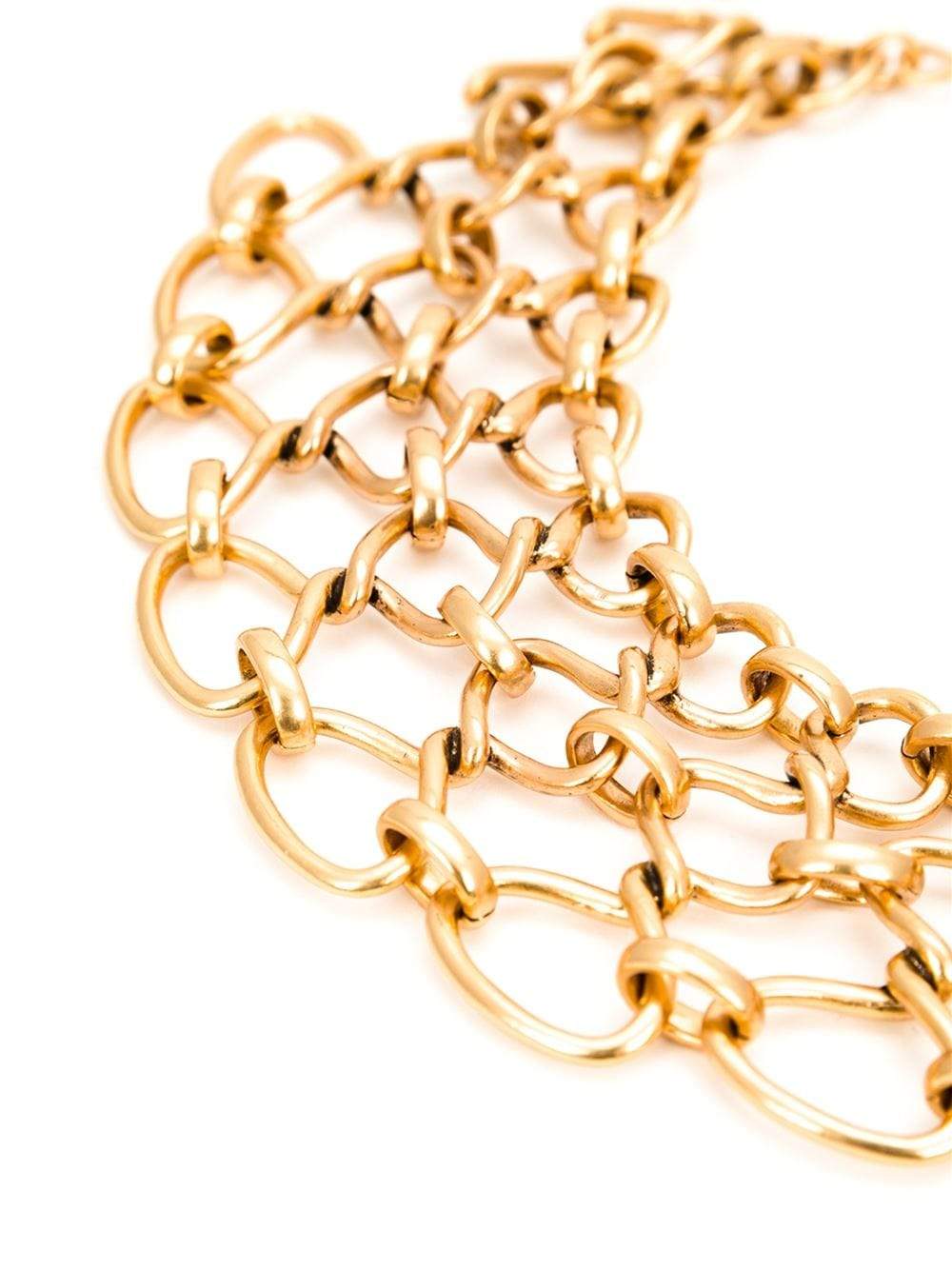 OSCAR DE LA RENTA-Twisted Rope Necklace-RSSN GLD