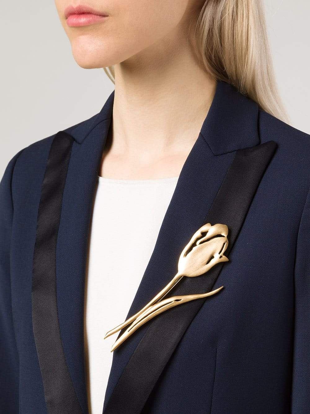 OSCAR DE LA RENTA-Delicate Tulip Brooch-RUSSGLD