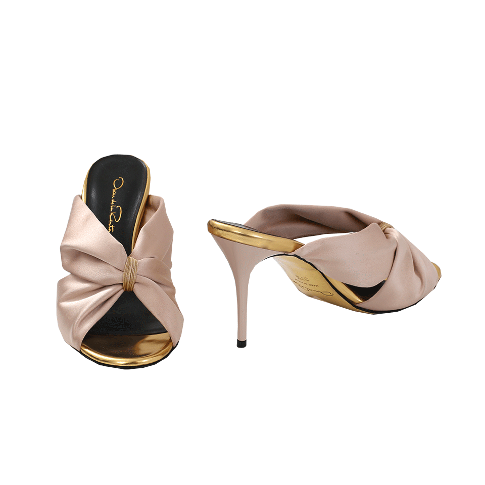 OSCAR DE LA RENTA-Glenn Satin Mule-