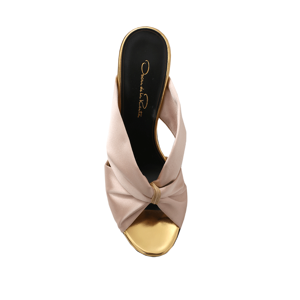 OSCAR DE LA RENTA-Glenn Satin Mule-