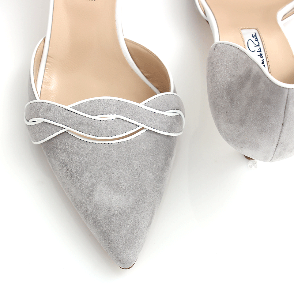 OSCAR DE LA RENTA-Mackenzie Suede D'Orsay-