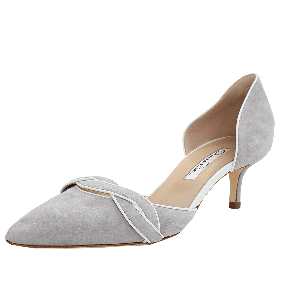 OSCAR DE LA RENTA-Mackenzie Suede D'Orsay-