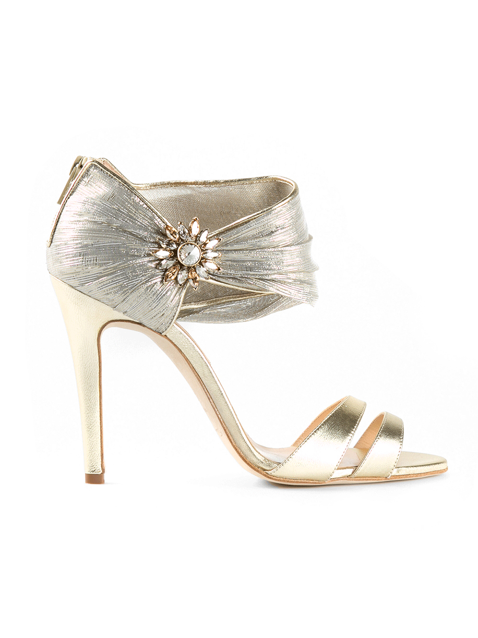 OSCAR DE LA RENTA-Evening Sandal With Ornament-