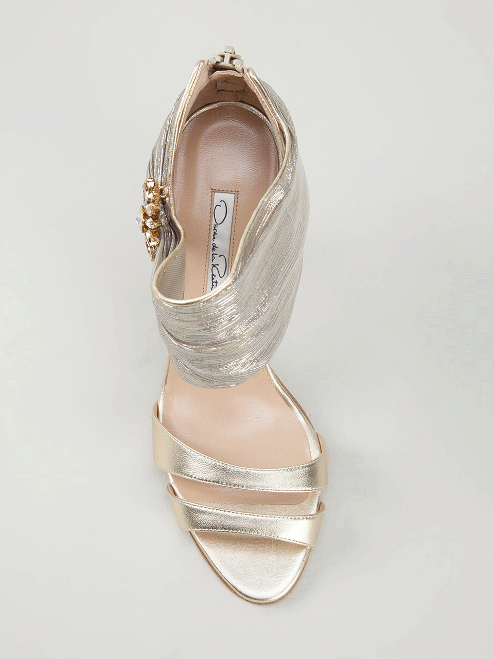 OSCAR DE LA RENTA-Evening Sandal With Ornament-