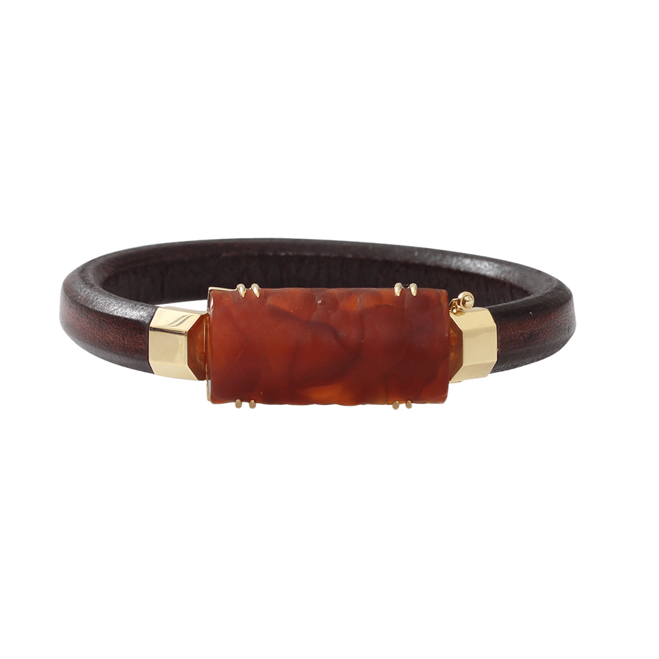 PAMELA HUIZENGA-Fossilized Bamboo Bracelet-YELLOW GOLD