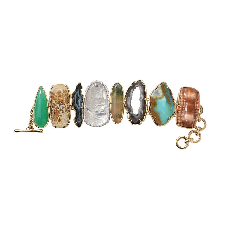 PAMELA HUIZENGA-Large Cambrian Bracelet-YELLOW GOLD