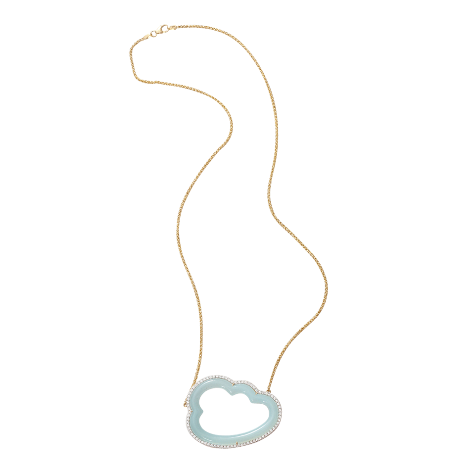 PAMELA HUIZENGA-Large Silver Linings Necklace-YELLOW GOLD