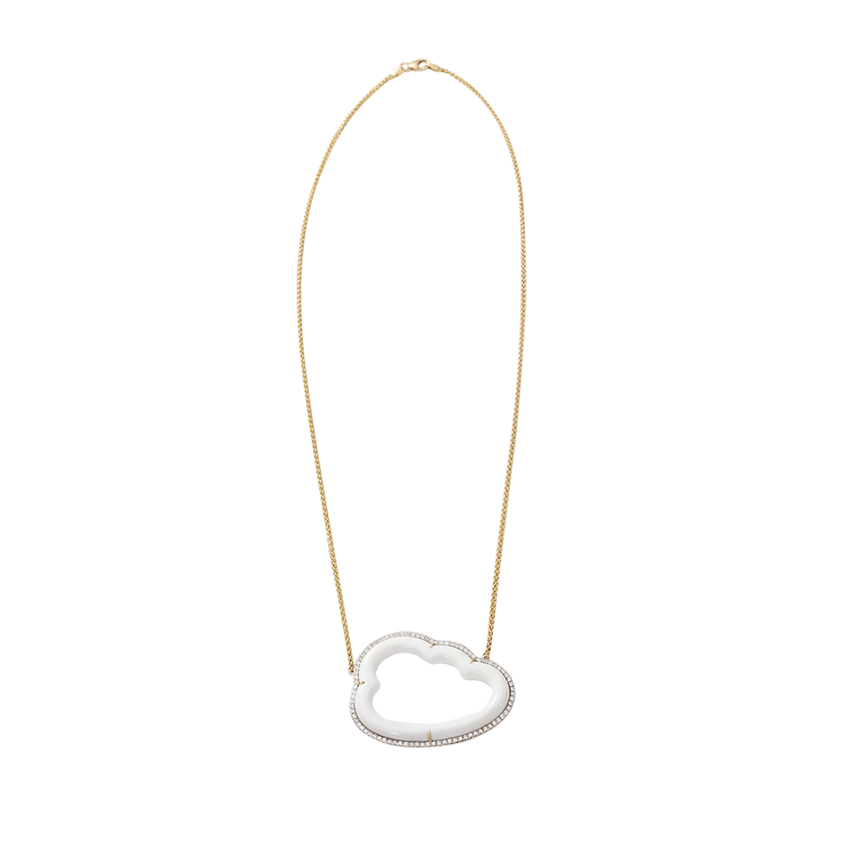 PAMELA HUIZENGA-Large Silver Linings Necklace-YELLOW GOLD