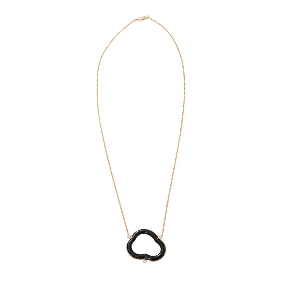 PAMELA HUIZENGA-Small Silver Linings Necklace-YELLOW GOLD