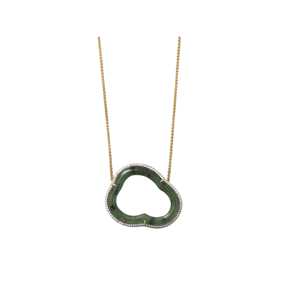 PAMELA HUIZENGA-Small Silver Linings Necklace-YELLOW GOLD