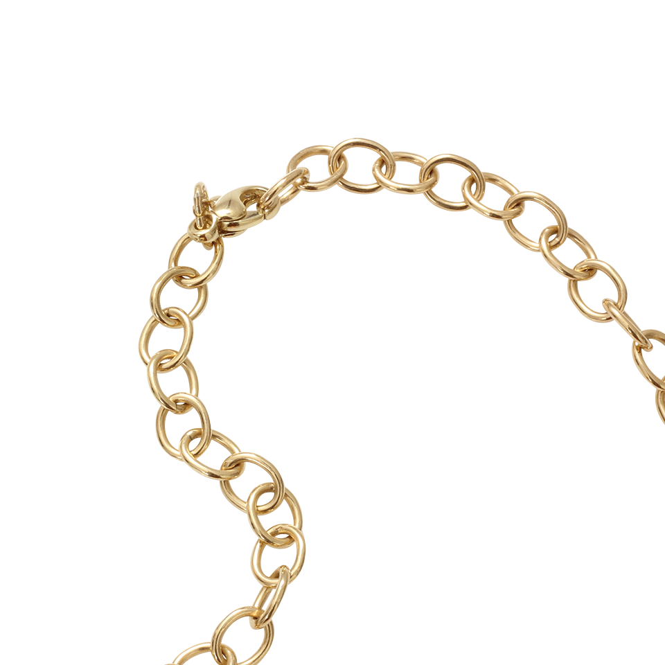 PAMELA HUIZENGA-Solid Round Link Necklace-YELLOW GOLD