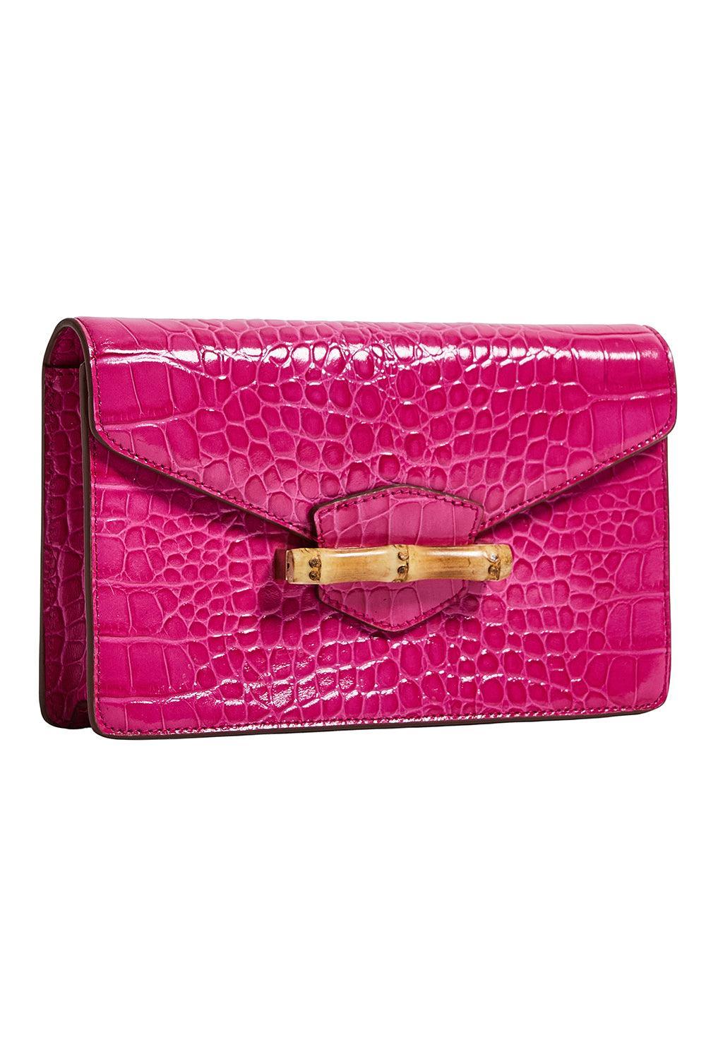 The Jackie Clutch - Hibiscus Pink-PINK-HANDBAGCLUTCHES-PAMELA MUNSON