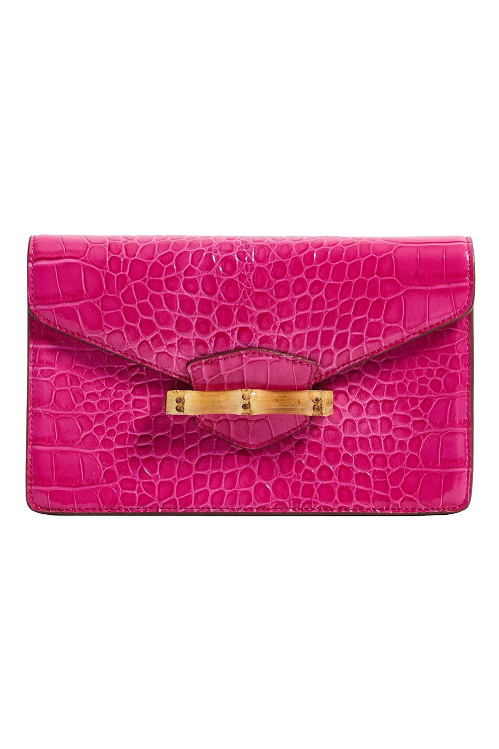 The Jackie Clutch - Hibiscus Pink-PINK-HANDBAGCLUTCHES-PAMELA MUNSON