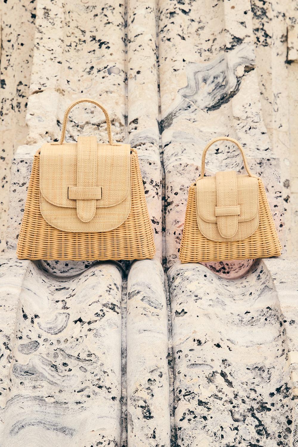 The Petite Lady Bag - Natural-BROWN-HANDBAGTOP HANDLE-PAMELA MUNSON