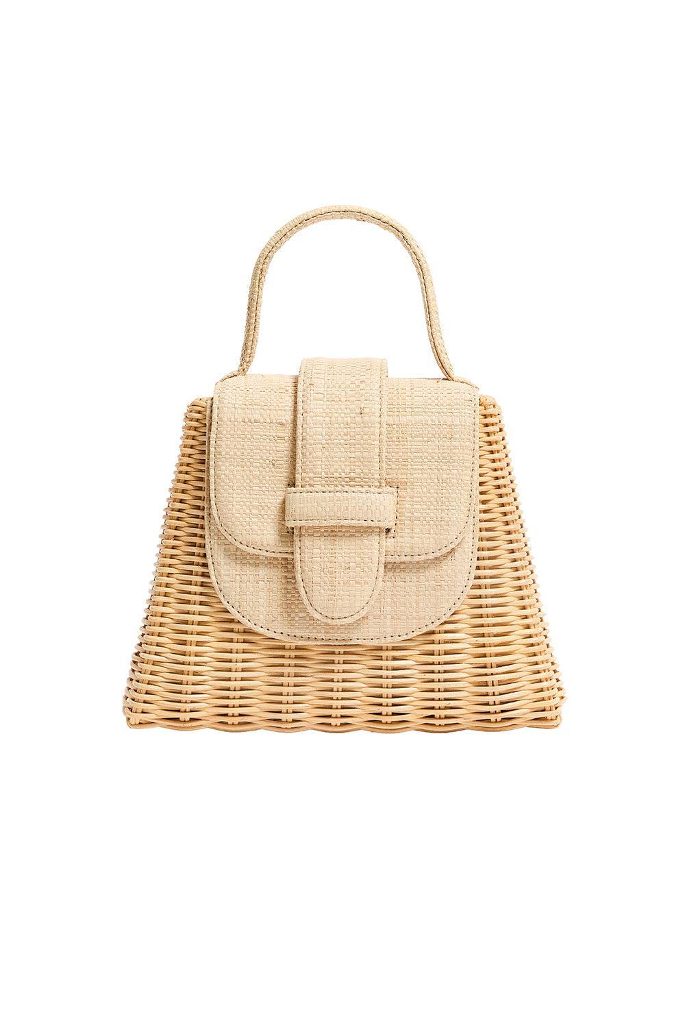 The Petite Lady Bag - Natural-BROWN-HANDBAGTOP HANDLE-PAMELA MUNSON