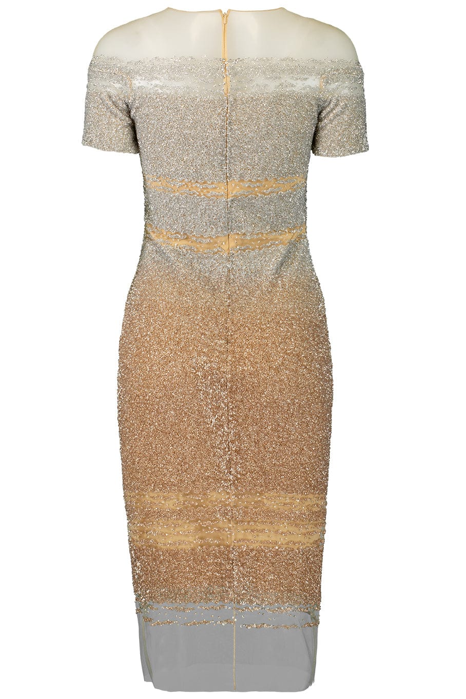 Silver & Gold Ombre Sequin Cocktail Dress | PAMELLA ROLAND Marissa Collections Silver & Gold Ombre Sequin Cocktail Dress | PAMELLA ROLAND Marissa Collections