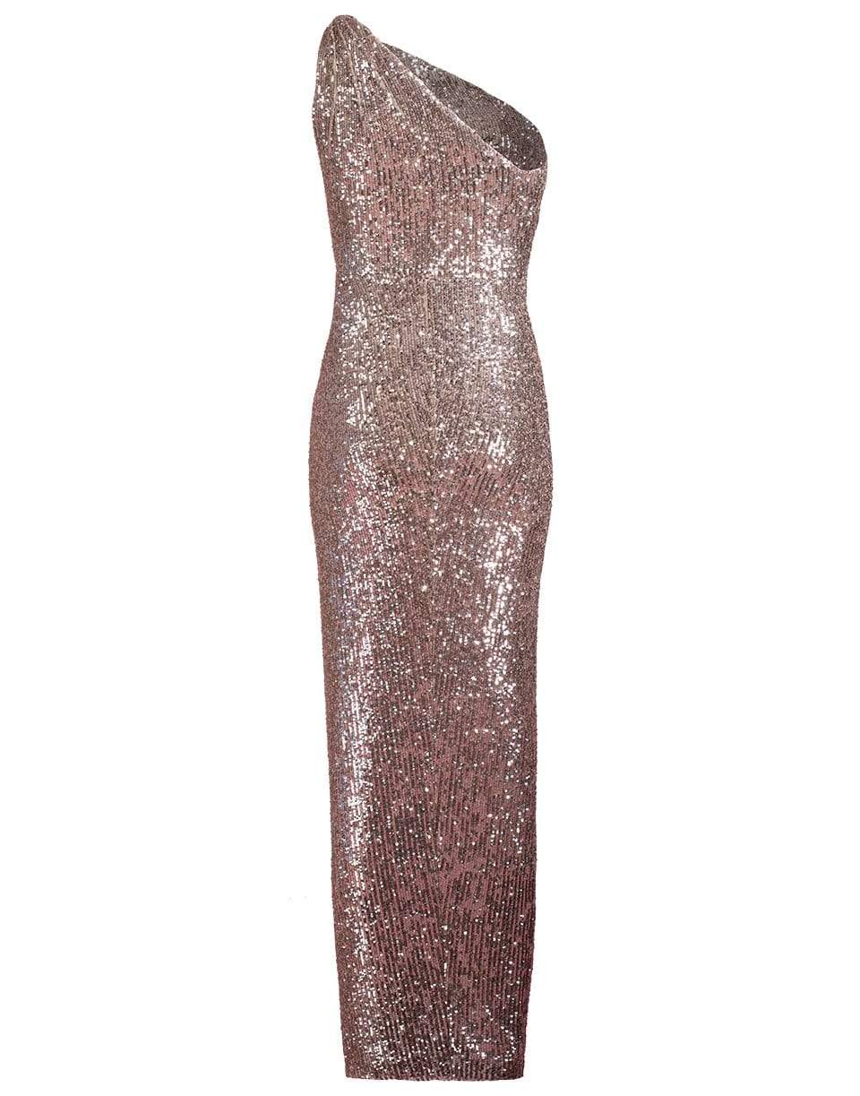 PAMELLA ROLAND-Iris Sequin One Shoulder Gown-