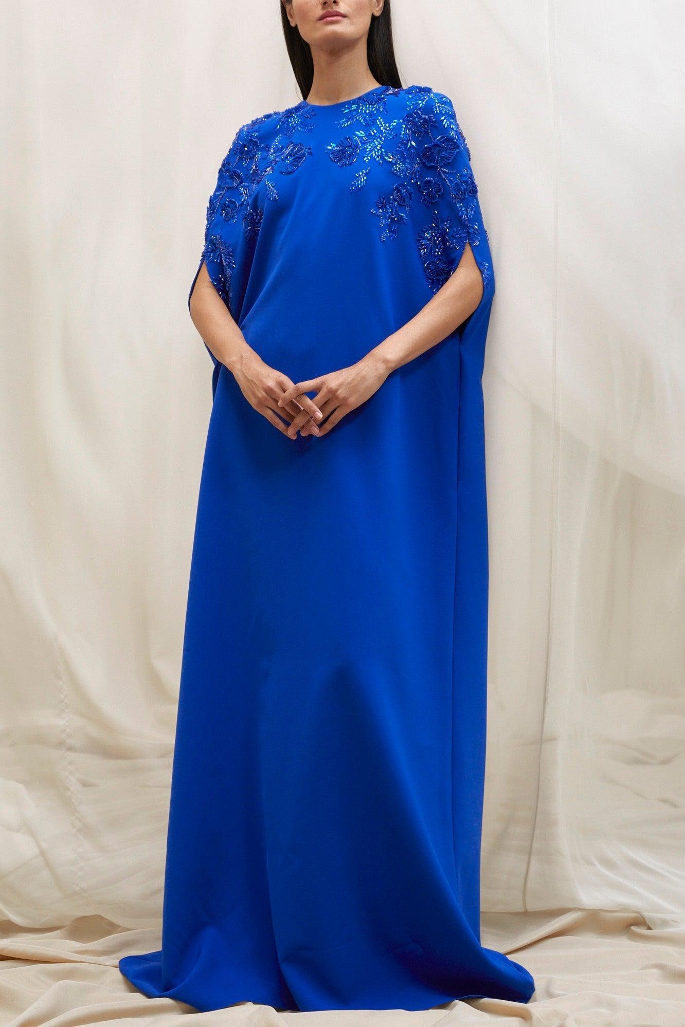 PAMELLA ROLAND-Caped Caftan-