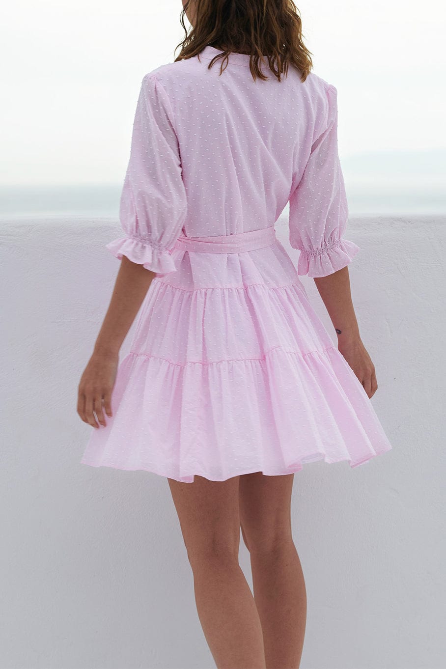 PAOLITA-Cotton Ruffle Dress-
