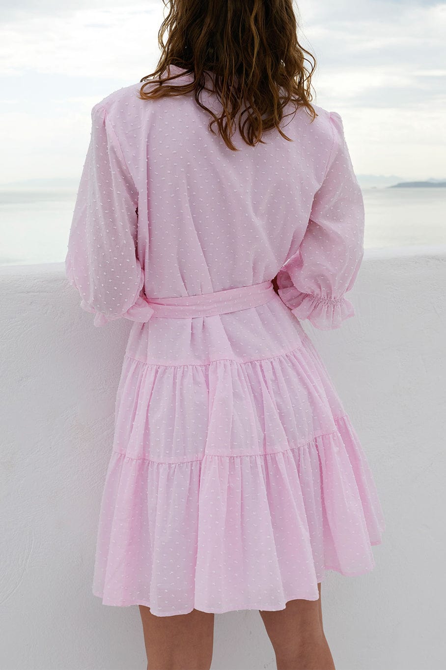 PAOLITA-Cotton Ruffle Dress-