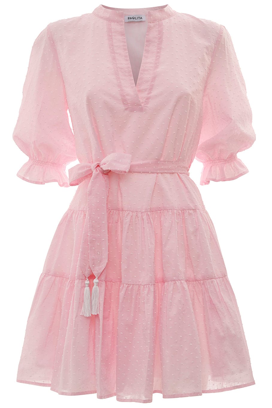 PAOLITA-Cotton Ruffle Dress-