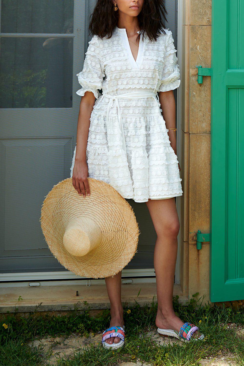 PAOLITA-Cachito Ruffle Dress-