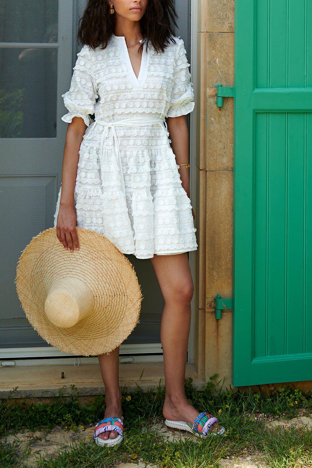 PAOLITA-Cachito Ruffle Dress-