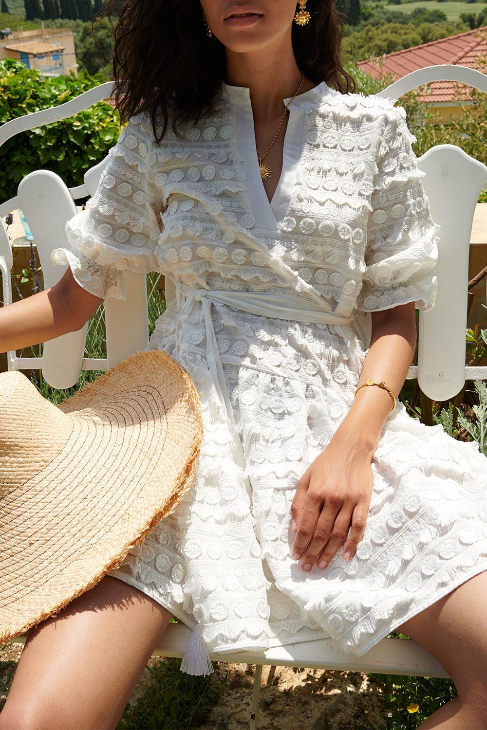 PAOLITA-Cachito Ruffle Dress-