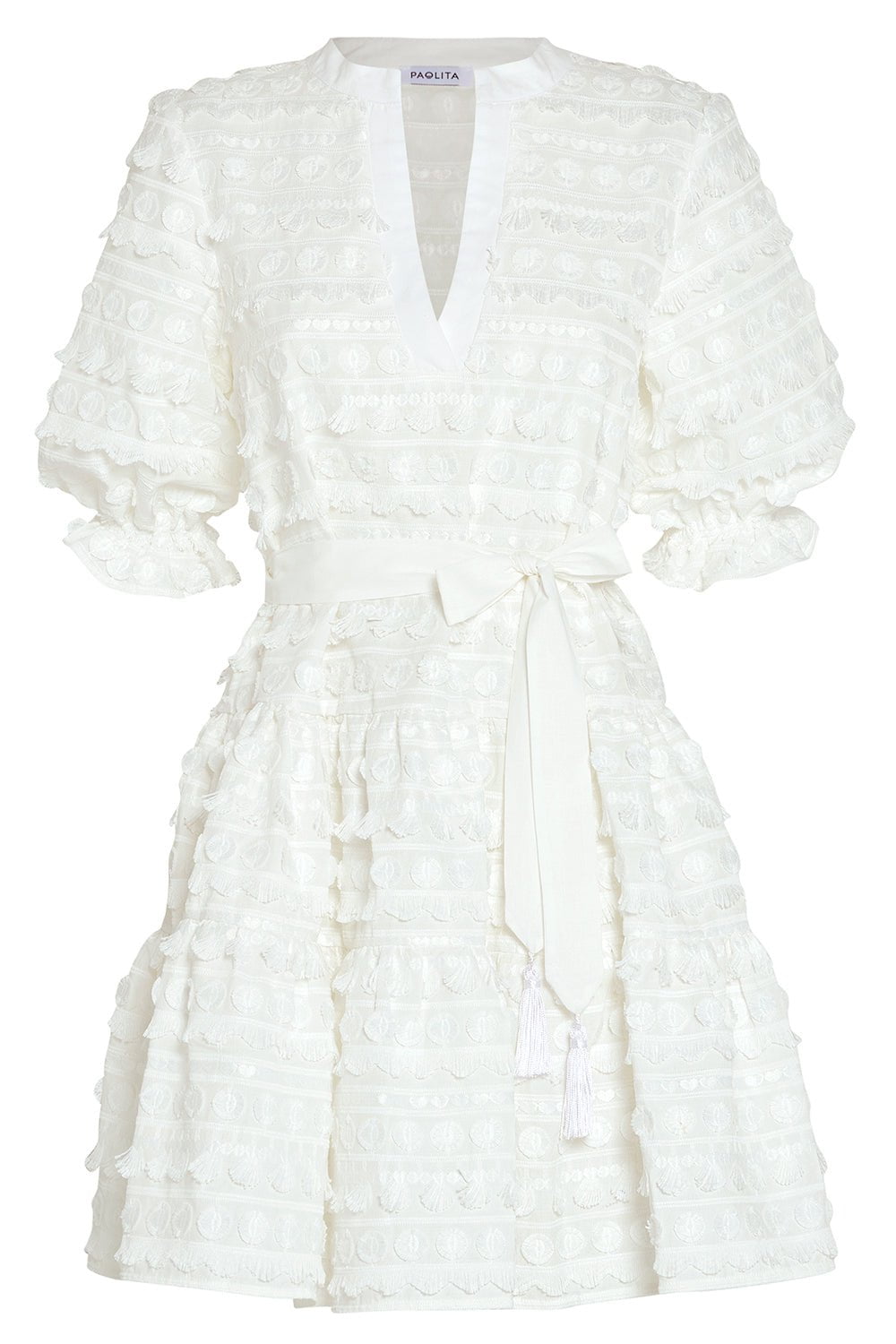 PAOLITA-Cachito Ruffle Dress-