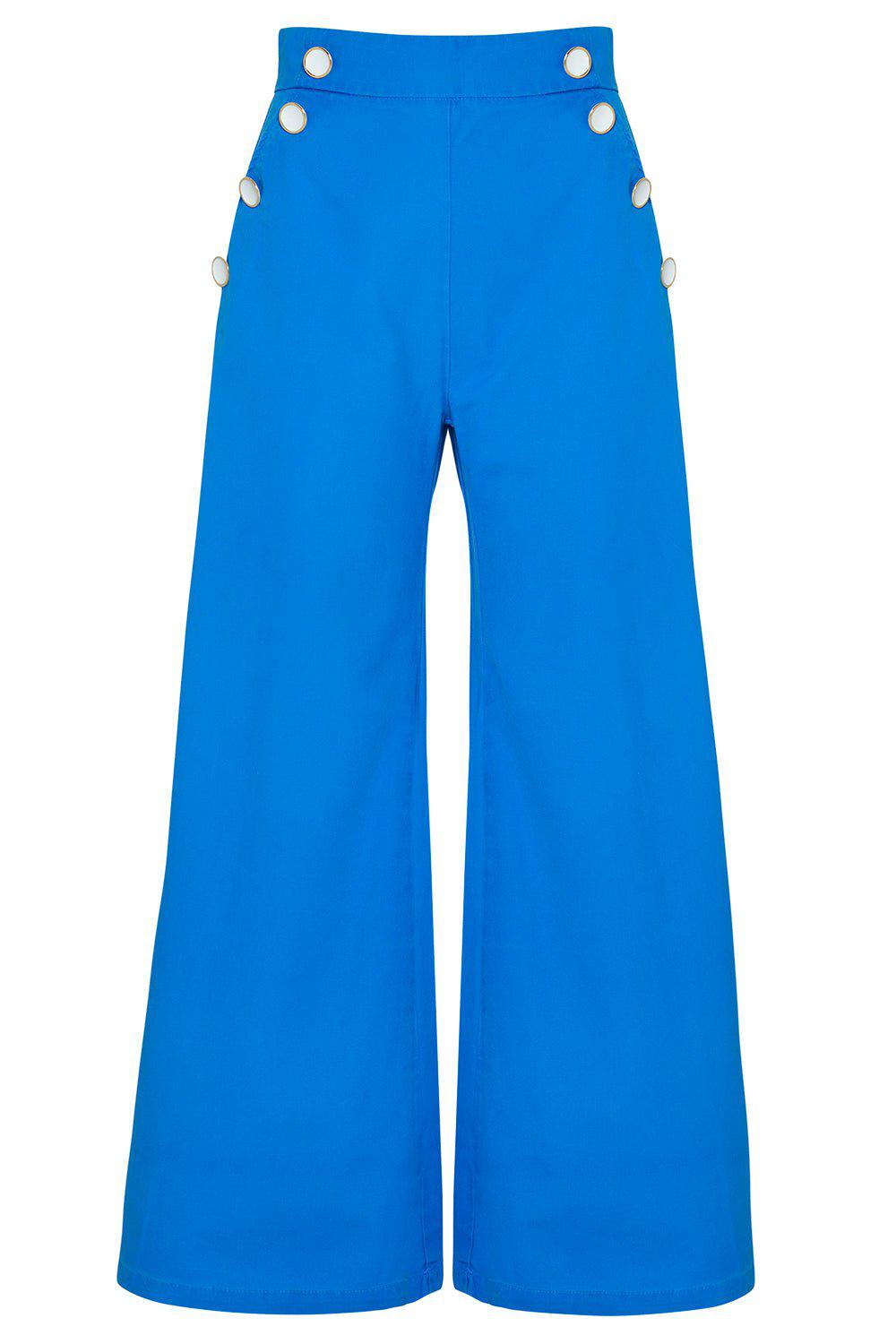 PAOLITA-Nautical Wide Leg Trouser-