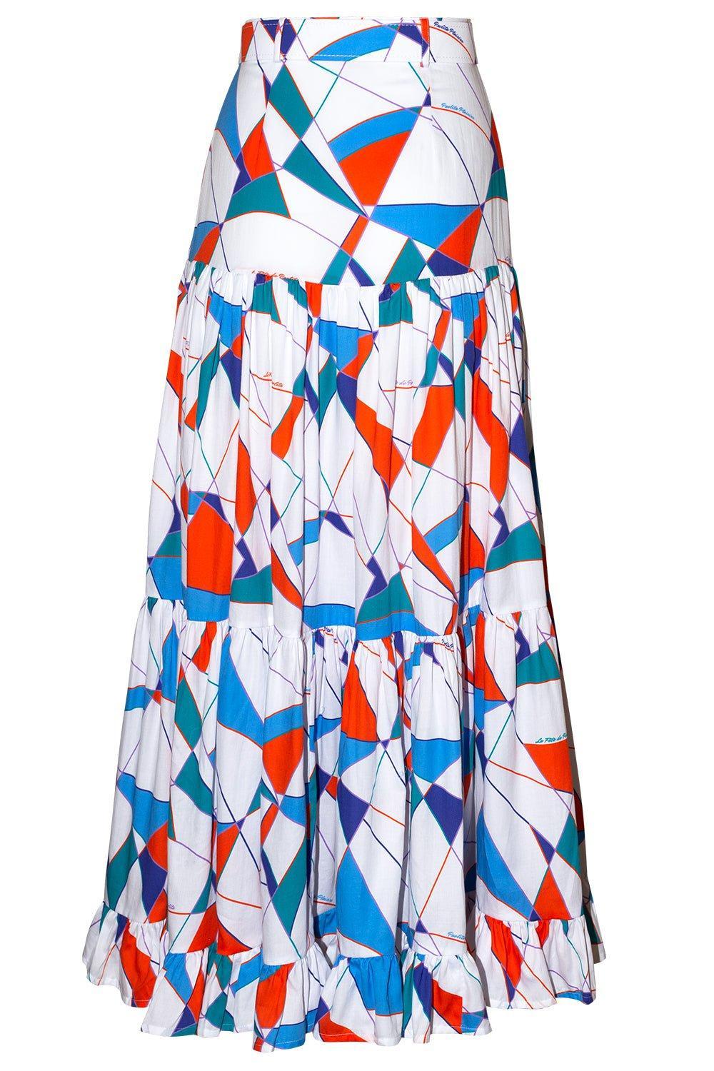 PAOLITA-Button Maxi Skirt-
