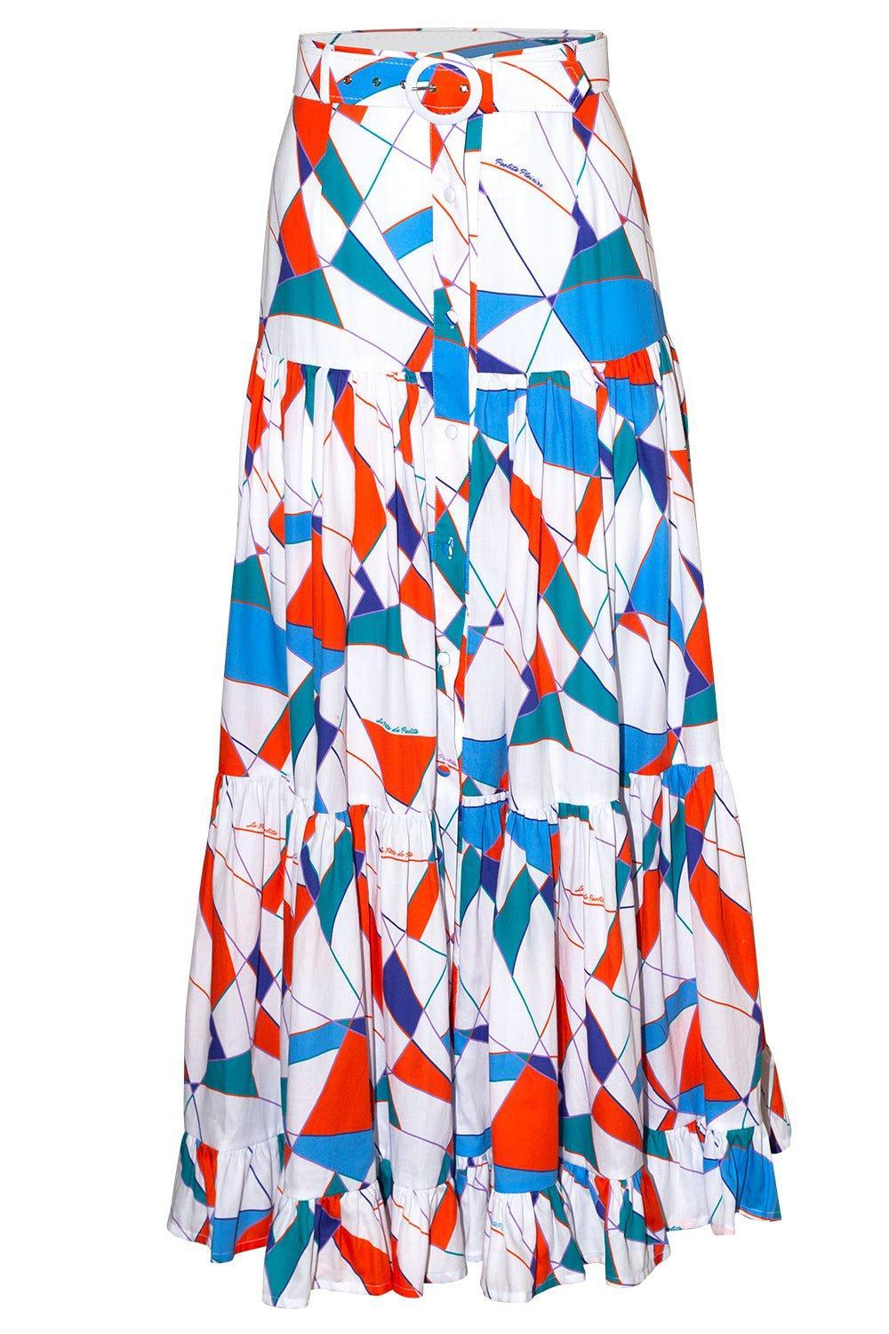 PAOLITA-Button Maxi Skirt-