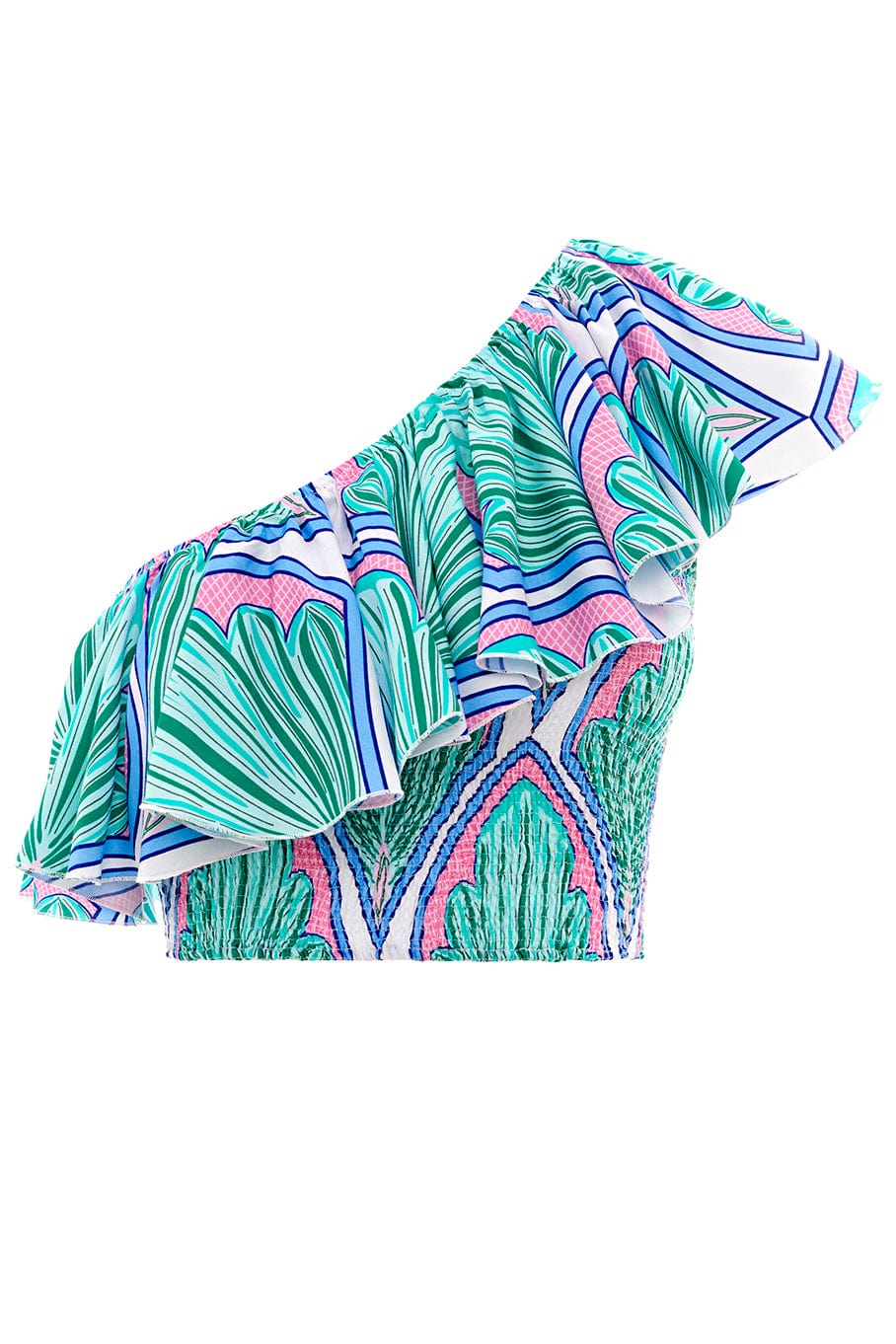PAOLITA-Aura Ruffle Crop Top-
