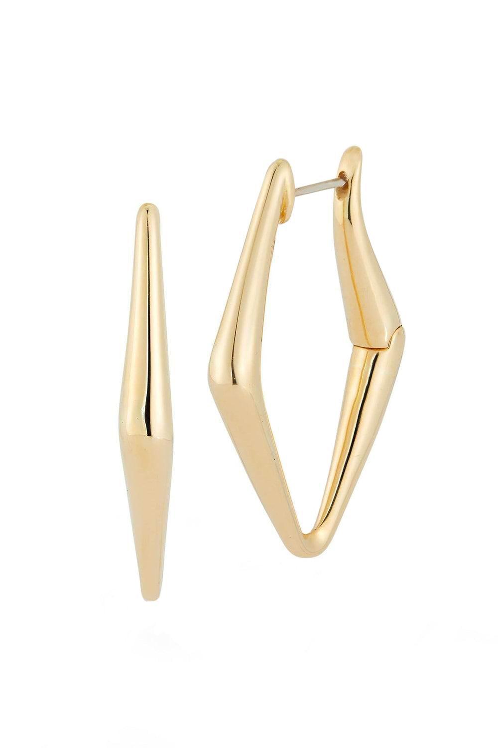 Uptown Girl Small Hoops-YELLOW GOLD-JEWELRYFINE JEWELEARRING-PARULINA