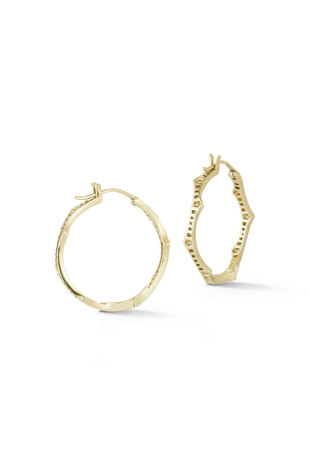 Briar Diamond Hoop Earrings-YELLOW GOLD-M-JEWELRYFINE JEWELEARRING-PARULINA