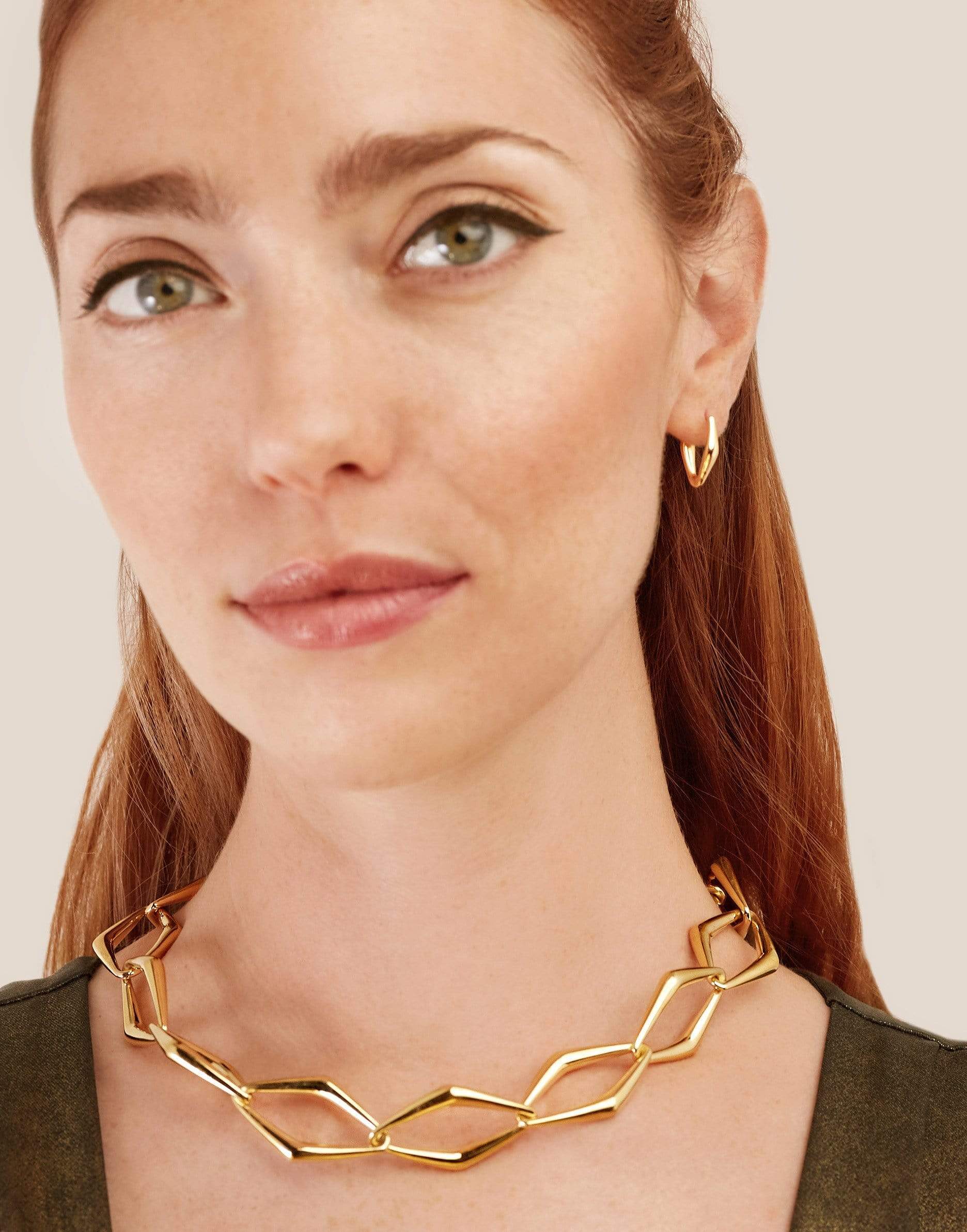 PARULINA-Small Gold Hoops-YELLOW GOLD
