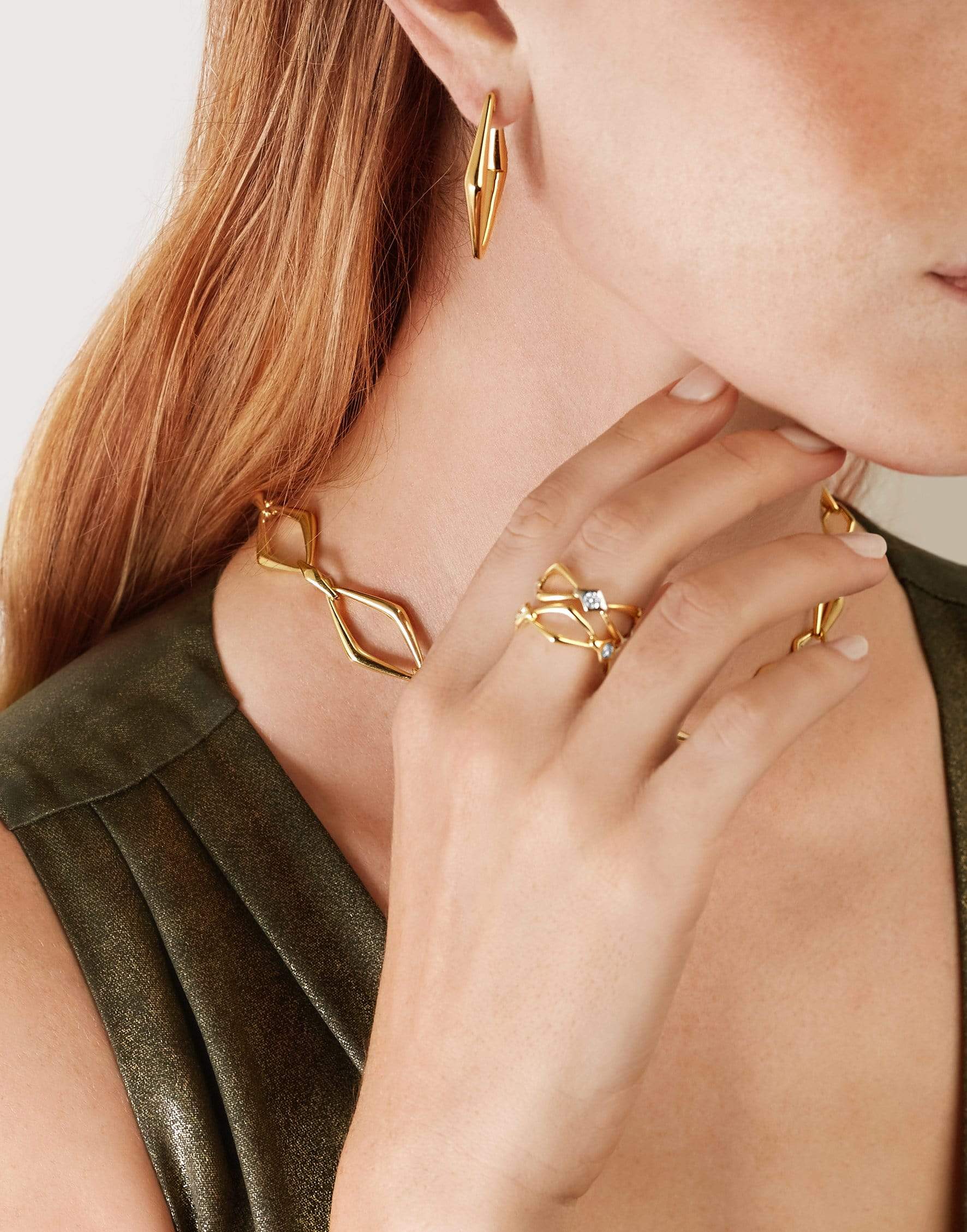 PARULINA-Small Gold Hoops-YELLOW GOLD