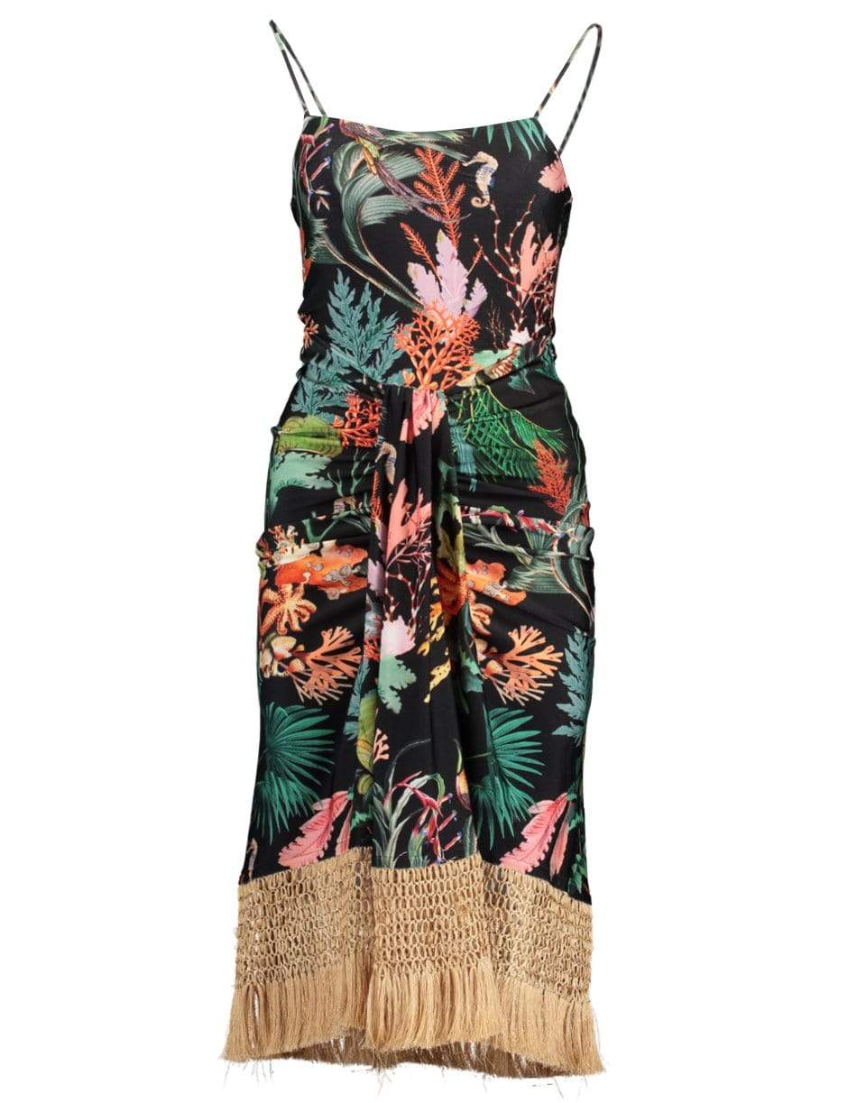PATBO-Oasis Fringe Beach Dress-