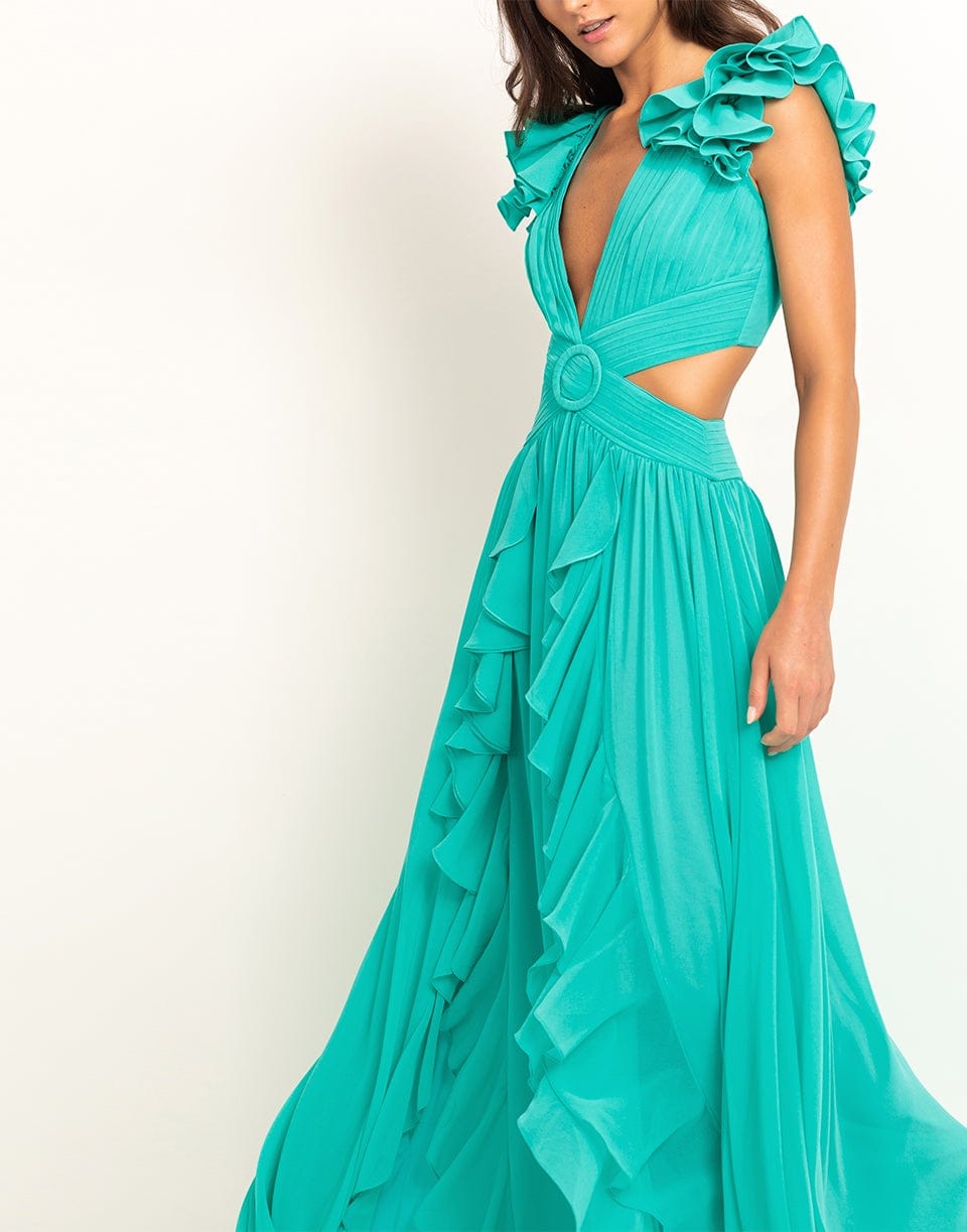 Flutter Sleeve Maxi Dress