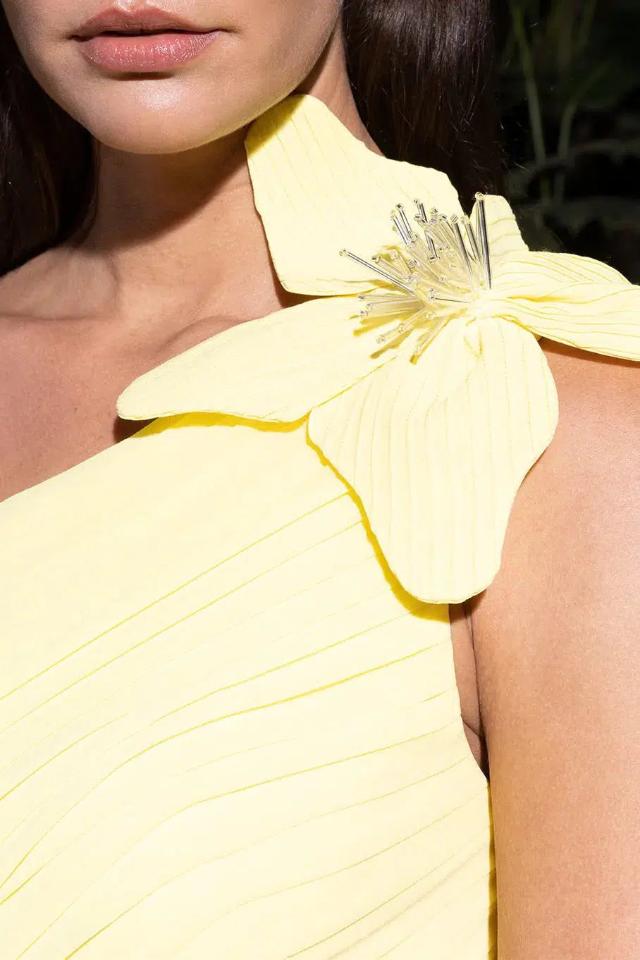 PATBO-Flower Applique Mini Dress-