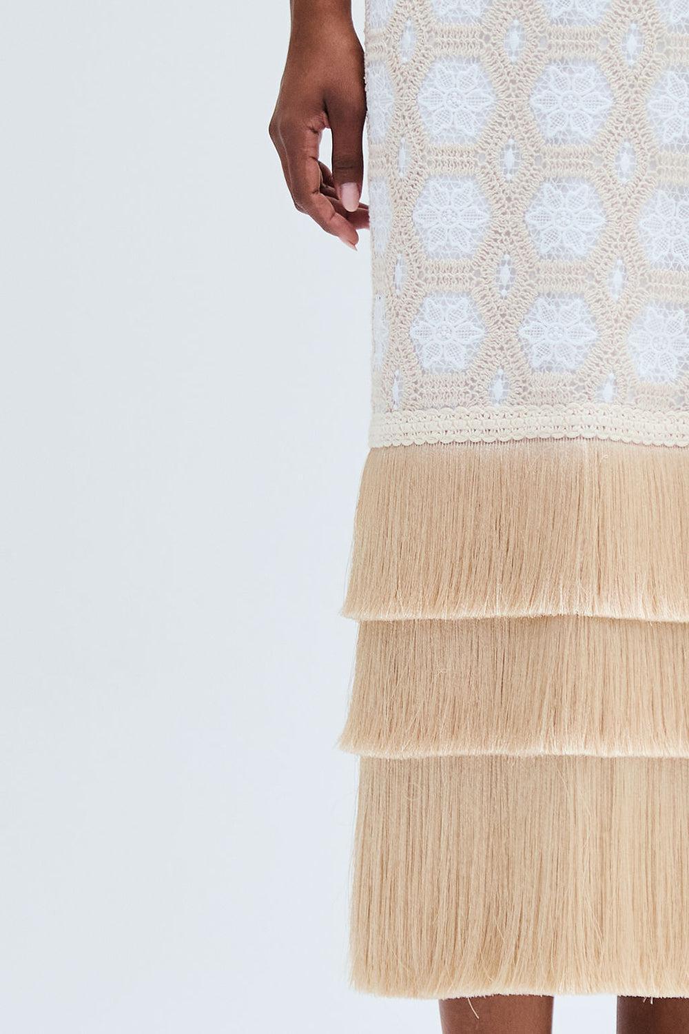 Plunge Midi Dress-OFF WHITE-2-CLOTHINGDRESSCASUAL-PATBO