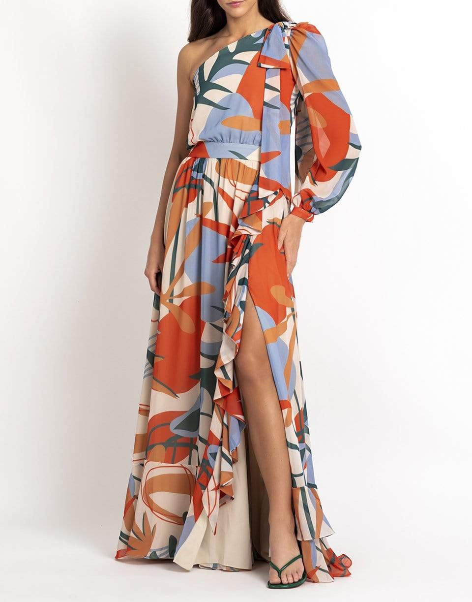 PATBO-Tarsila One Shoulder Maxi Dress-