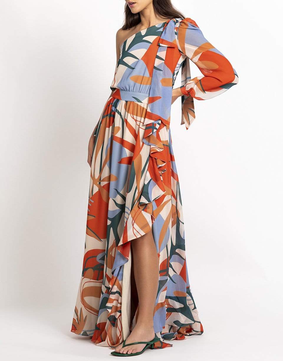 PATBO-Tarsila One Shoulder Maxi Dress-