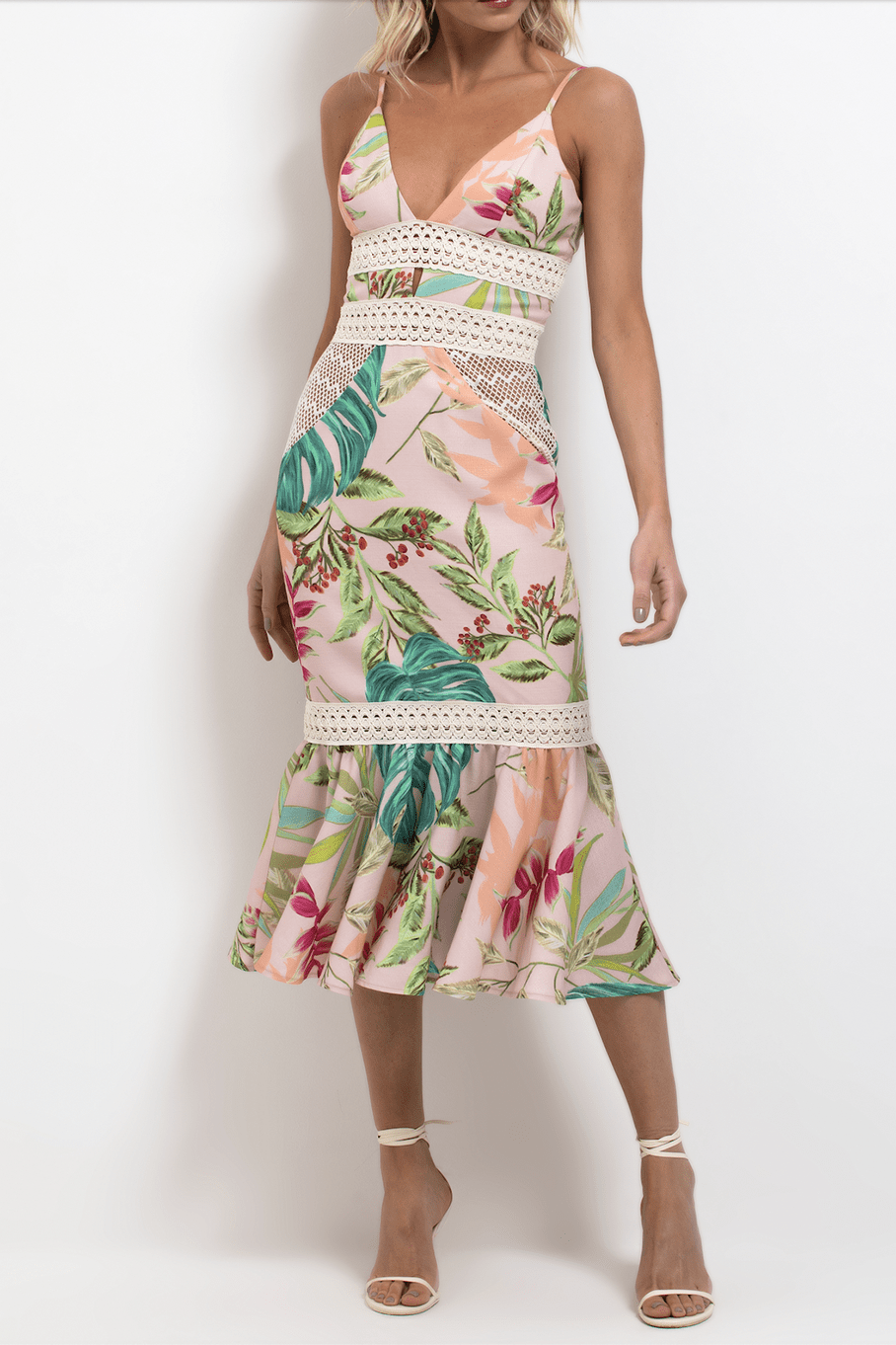 PATBO-Tropicalia Midi Dress-