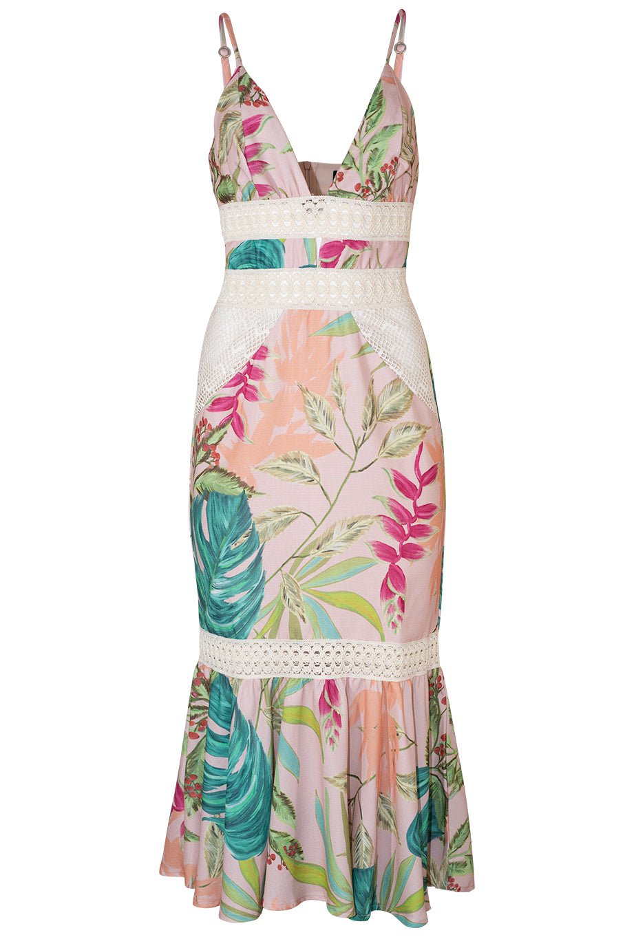 PATBO-Tropicalia Midi Dress-