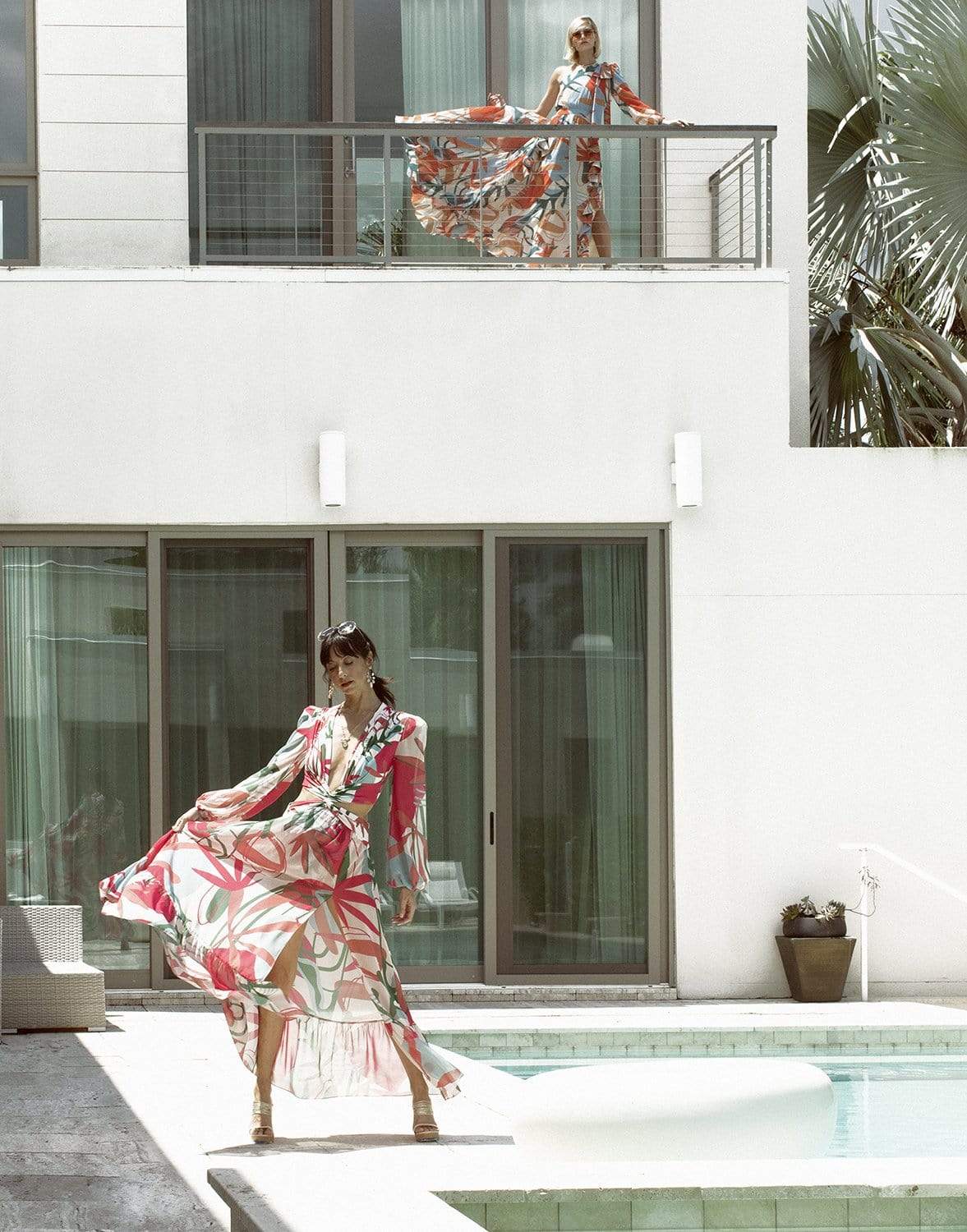 PATBO-Tarsila Plunge Maxi Dress-